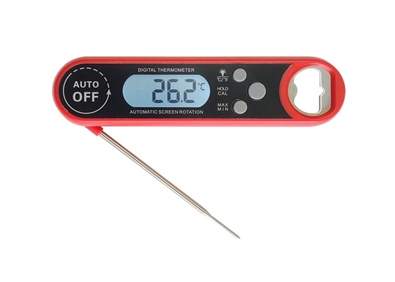 180° Auto Rotation Digital Food Thermometer Screen Instant Read Meat Waterproof Kitchen