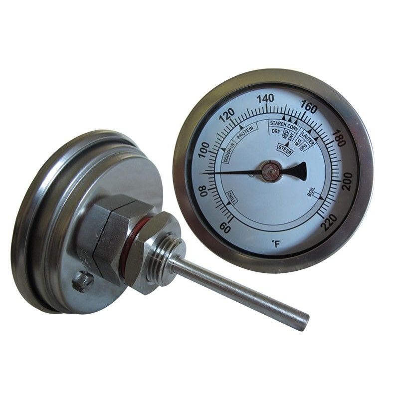 Big Dial SS 304 Brew Bimetallic Food Thermometer